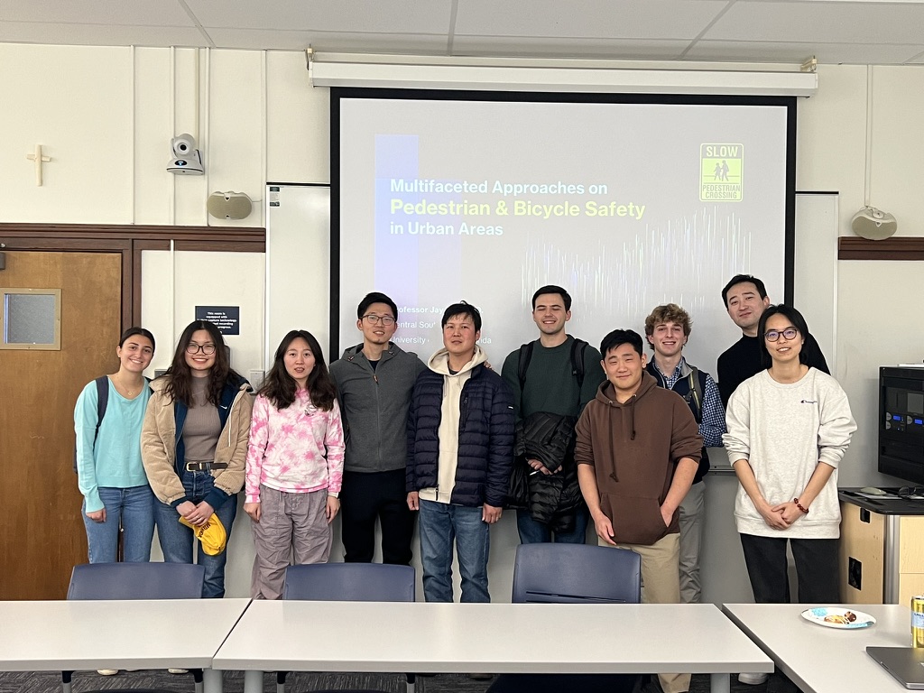 Guest lecture on pedestrian and bicycle safety